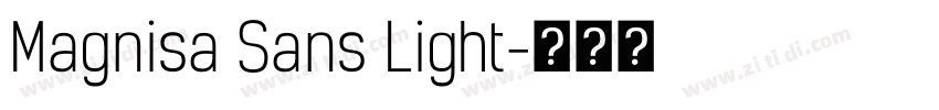 Magnisa Sans Light字体转换